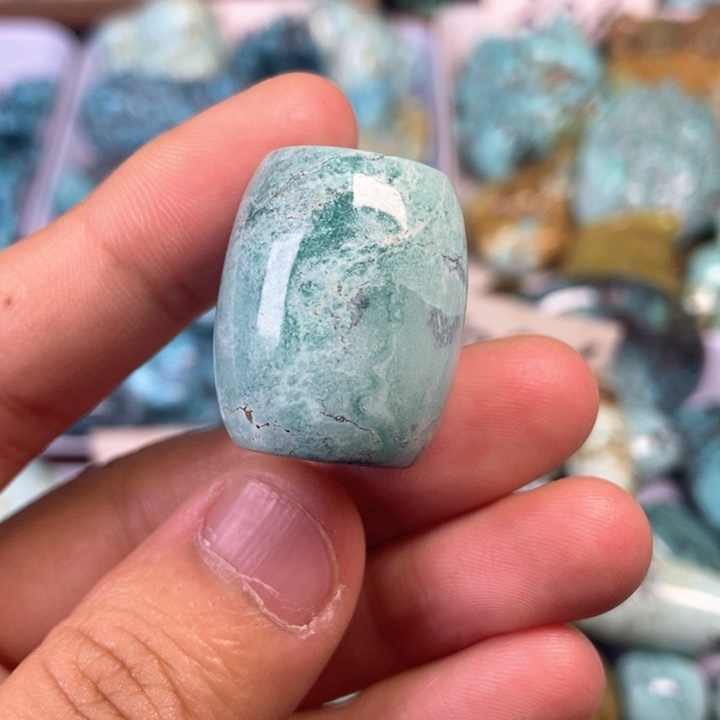 绿松石足铂镶嵌颈饰