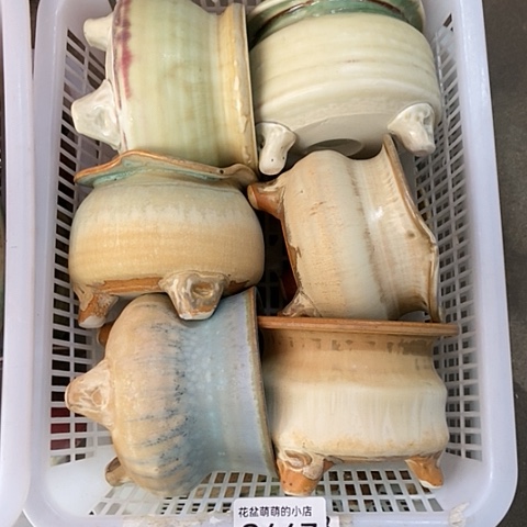 紫砂花盆467微瑕品口径7到8左右