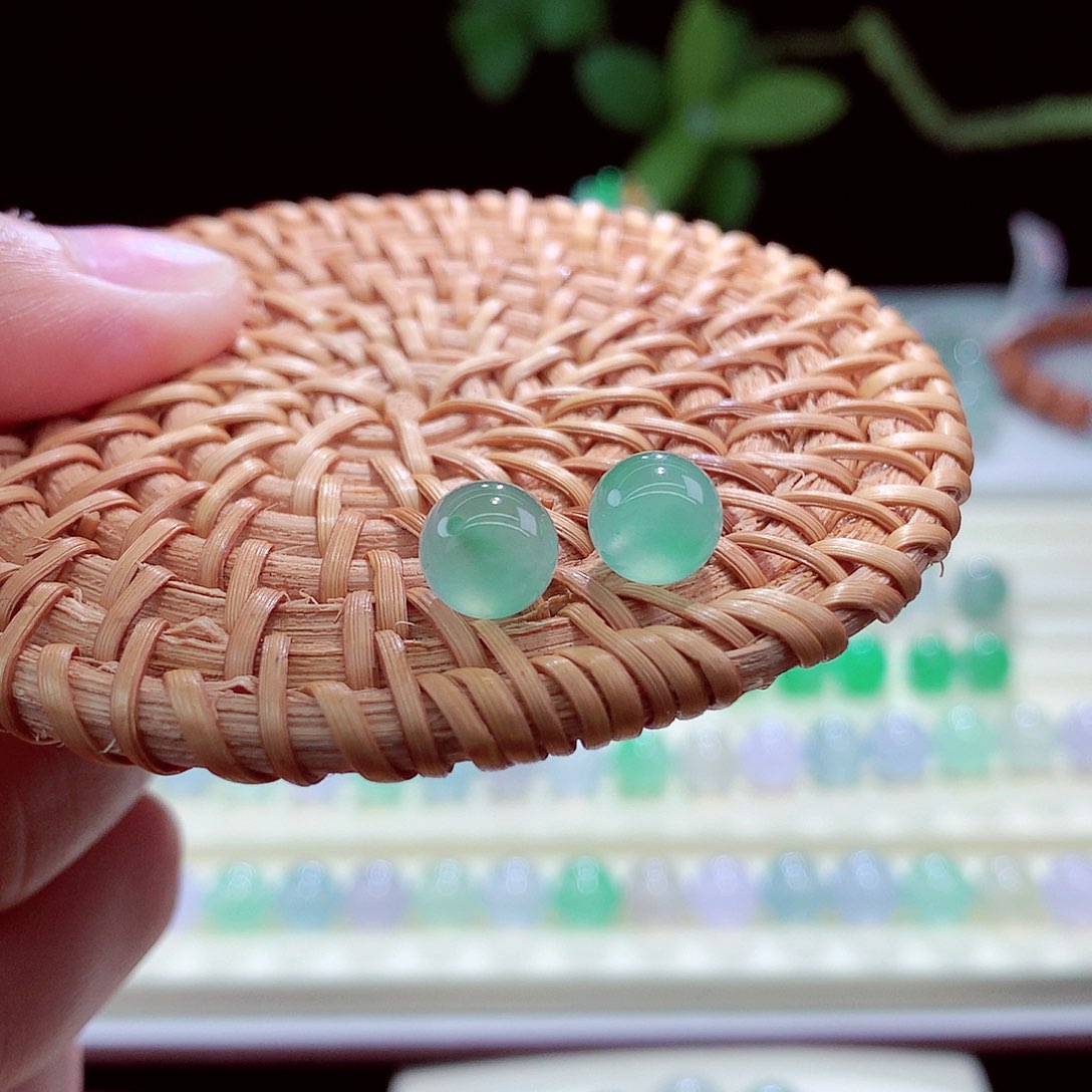 未镶嵌手链翡翠意境飘花卡8+