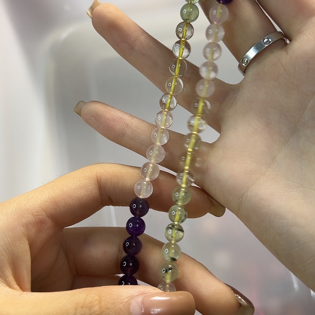 玛瑙/玉髓合金珠宝半成品多宝卡7一条