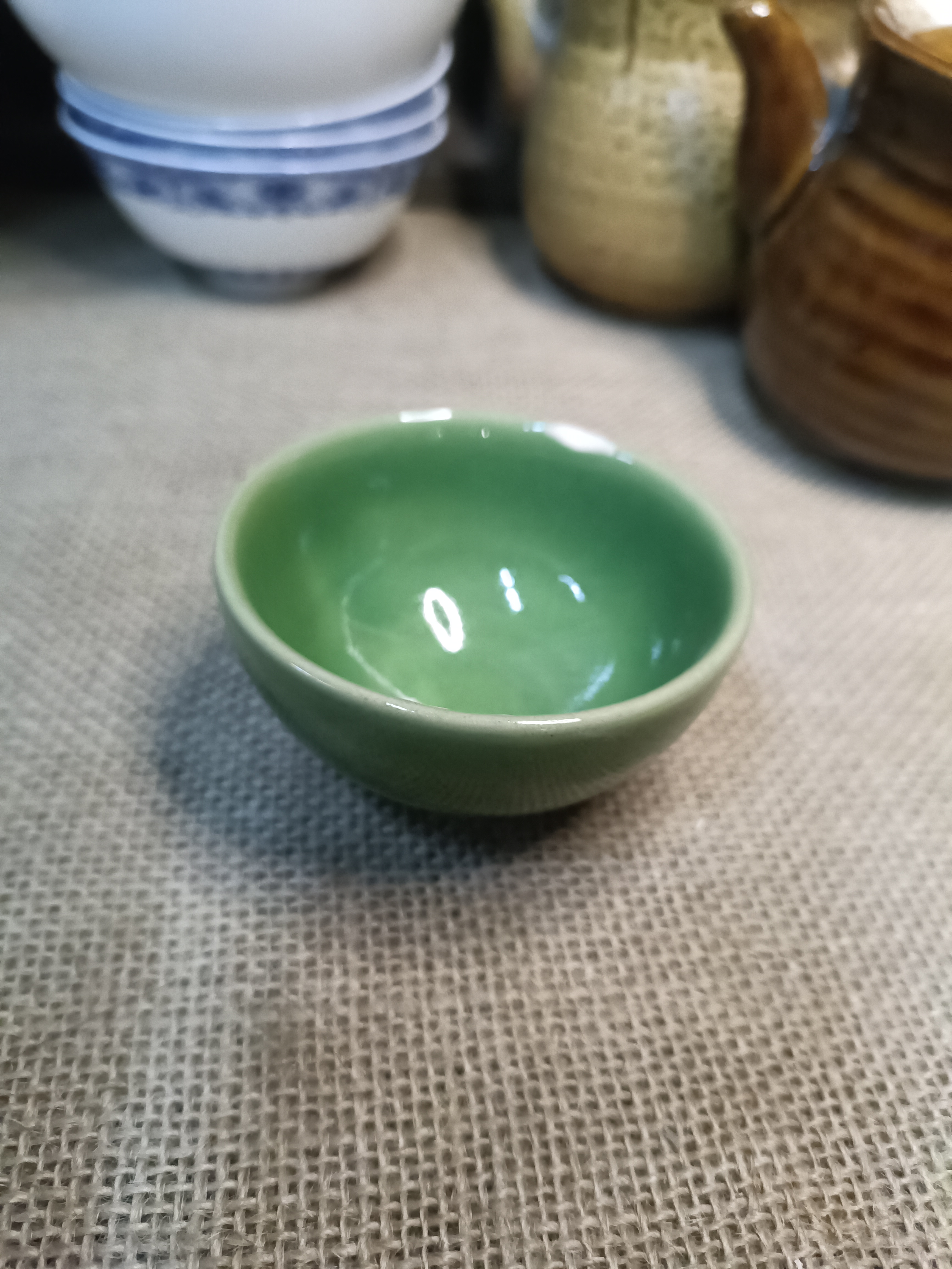 磁州窑高温天然釉茶盏一个《粗瓷粗糙介意勿拍》