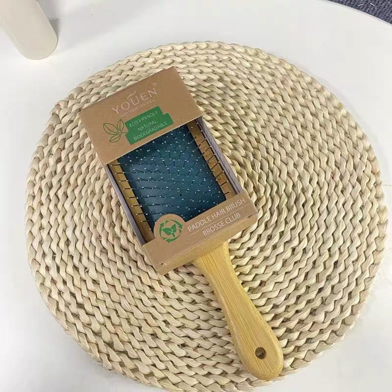 木质头皮按摩气垫梳