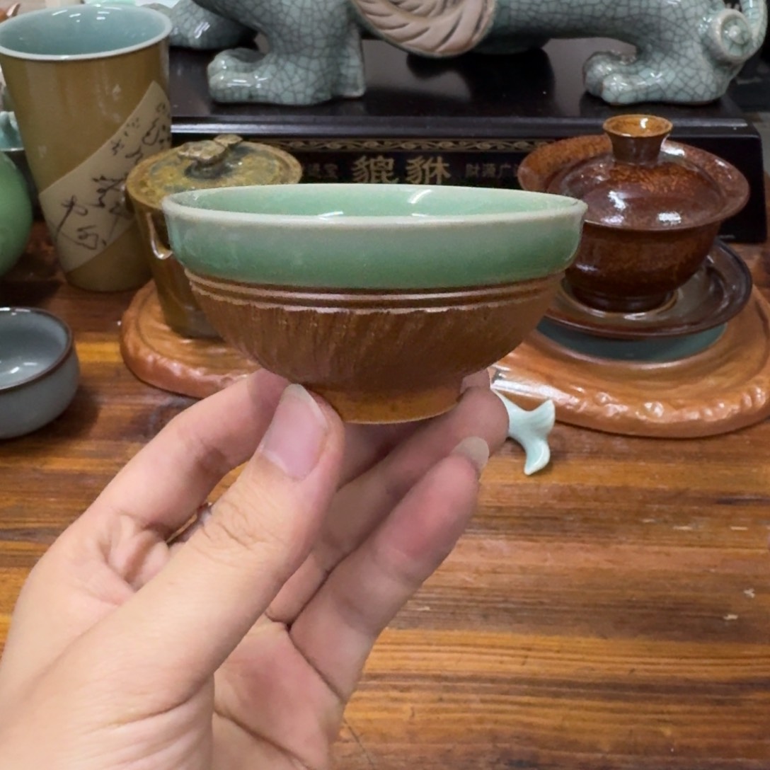 龙泉青瓷茶具微瑕91991