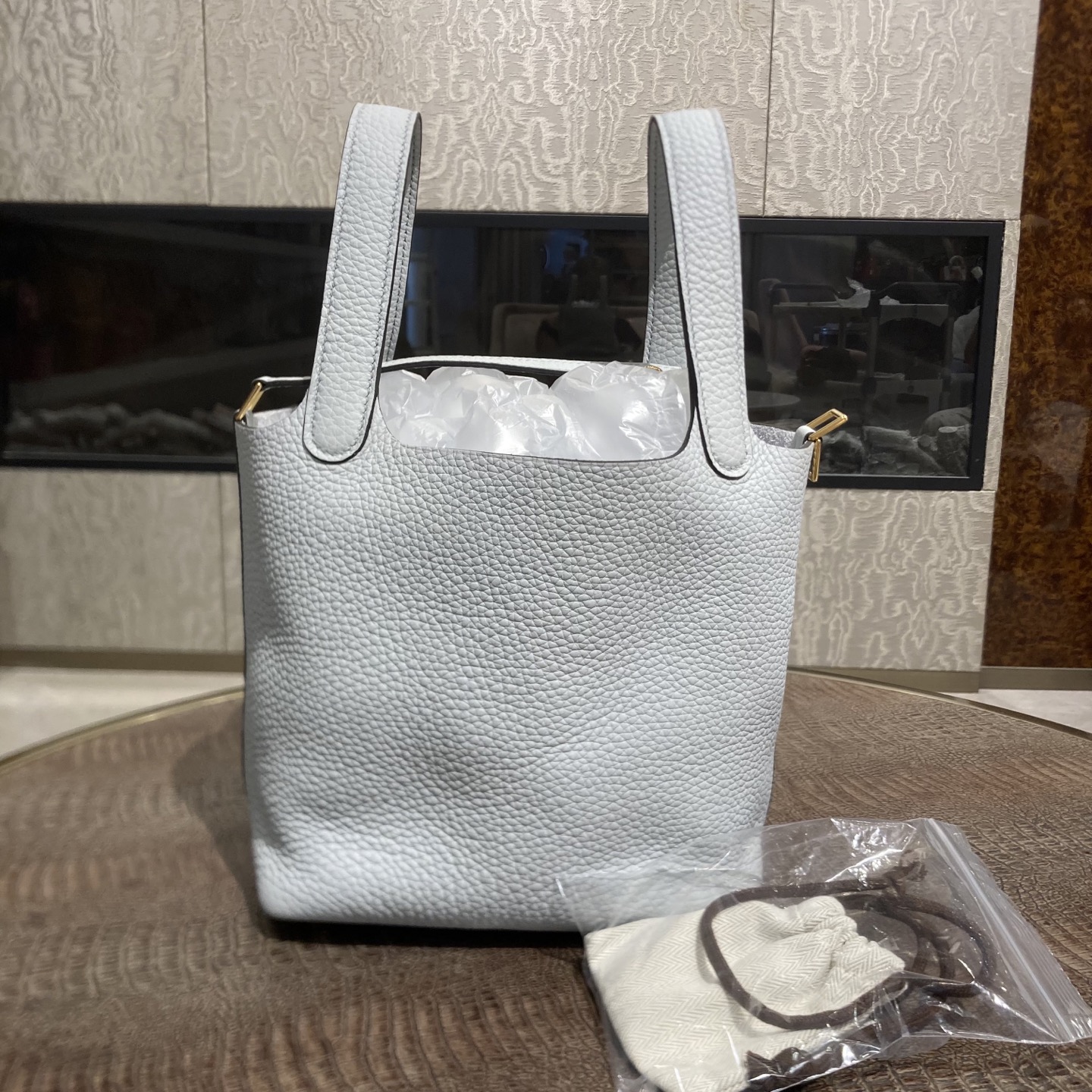 未使用 Hermes/爱马仕 爱马仕菜篮子B刻/全新/NB13663