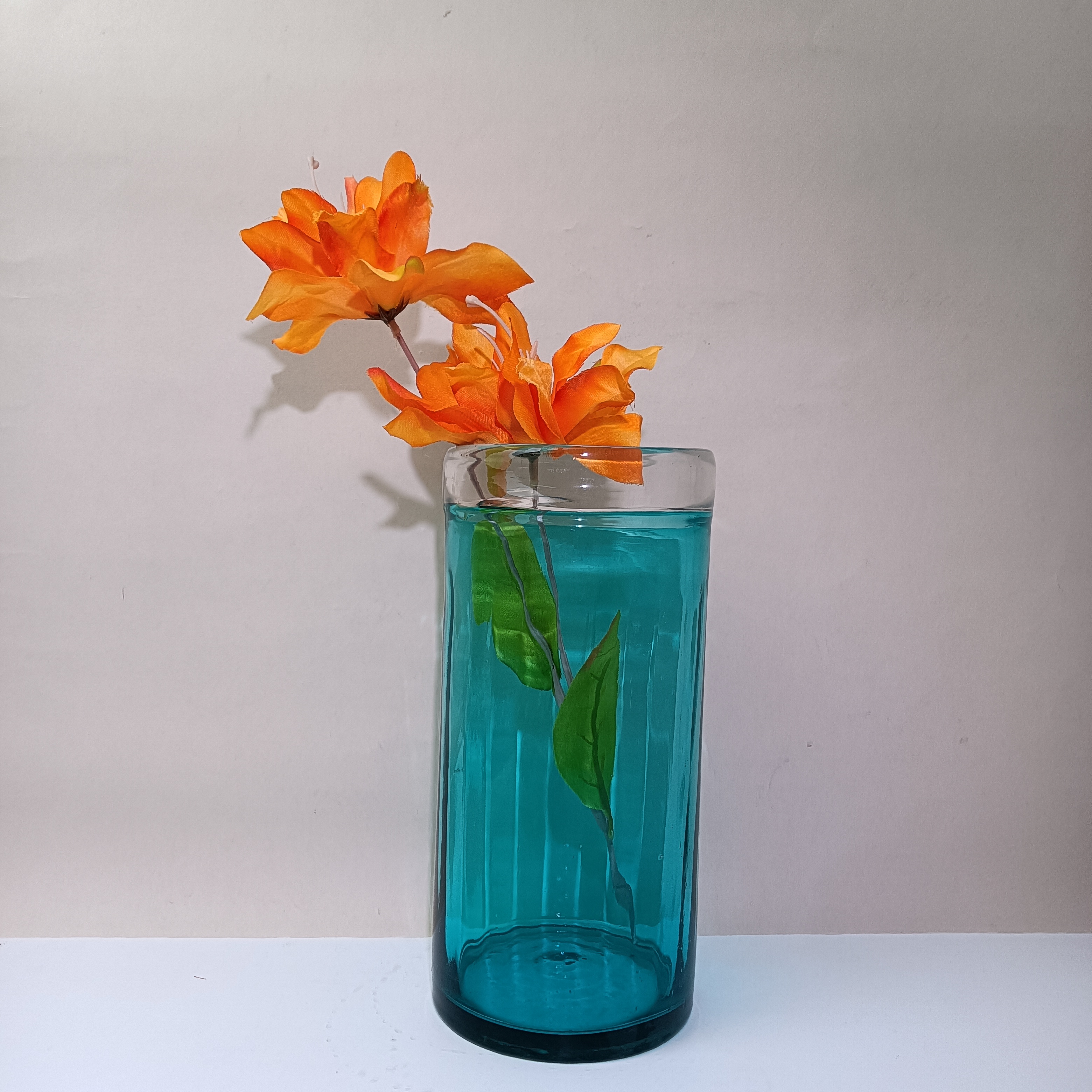 Q146 轻奢高级感透明玻璃花瓶水培鲜花百合客厅插花专用摆件