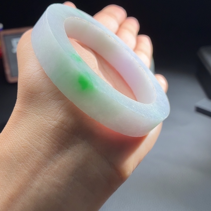 定制翡翠未镶嵌翡翠手镯57-64圈口