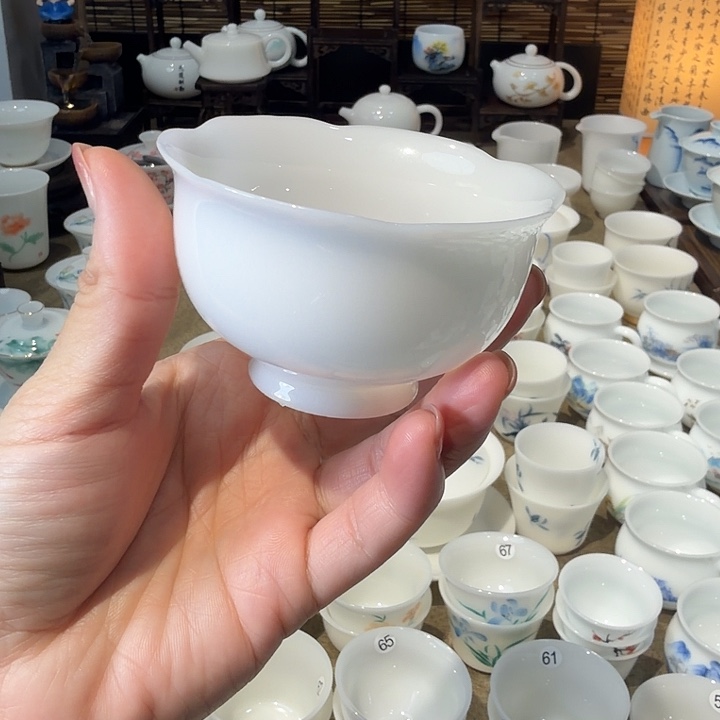 璞玉花瓣杯主人杯