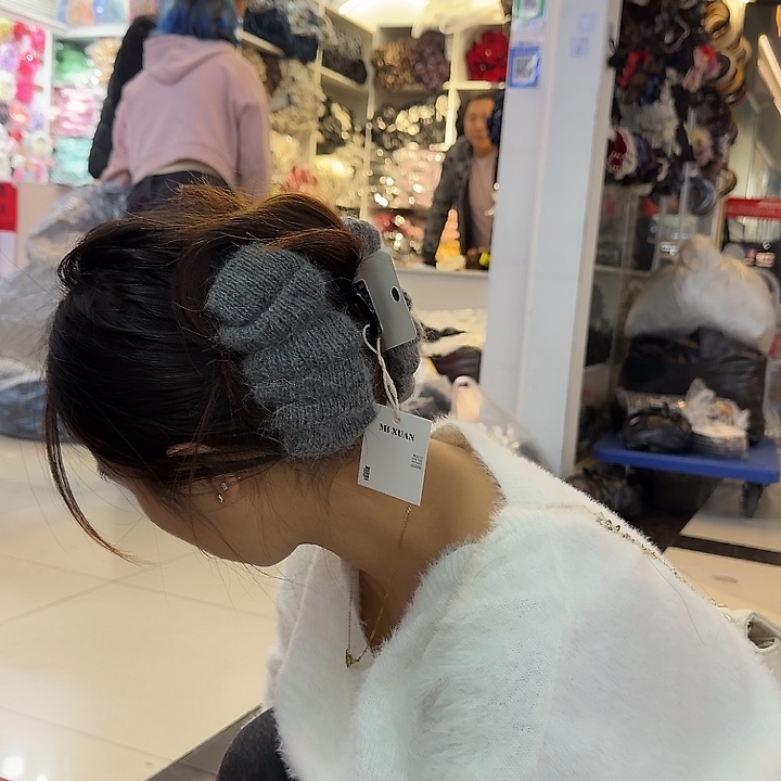 布艺合金灰色大抓夹-19