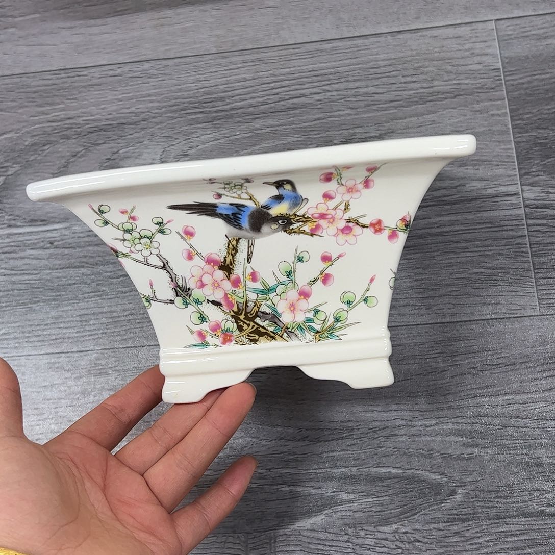 紫砂花盆751号瑕疵19/10cm