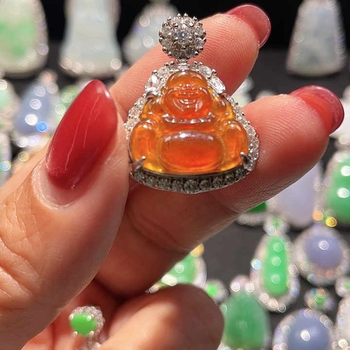 翡翠银S925镶嵌颈饰