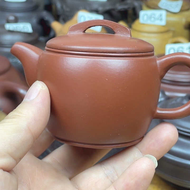 茶壶紫砂紫砂壶朱泥高汉瓦130cc