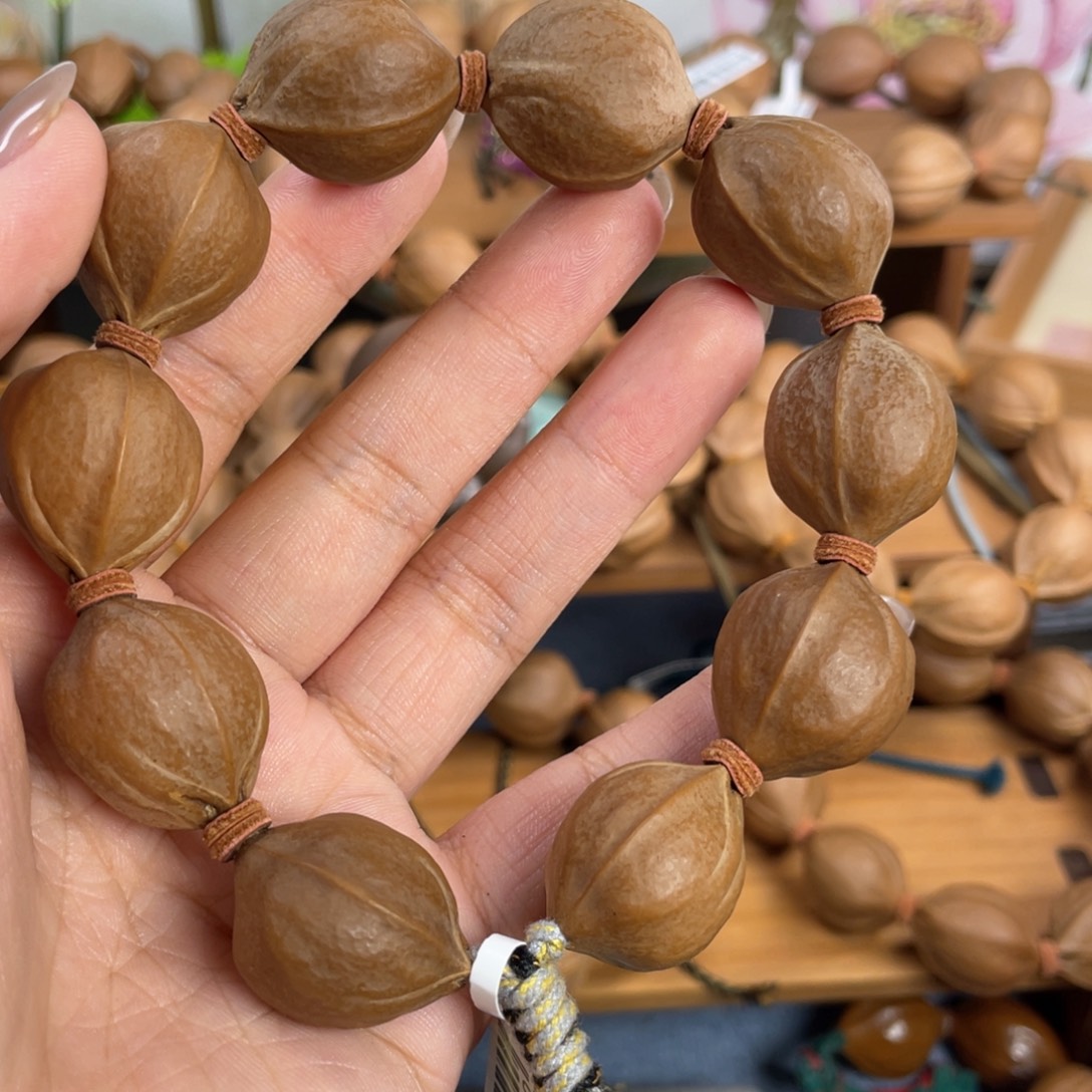 乱***雄手串/手链橄榄核21.5*25梅林铁核