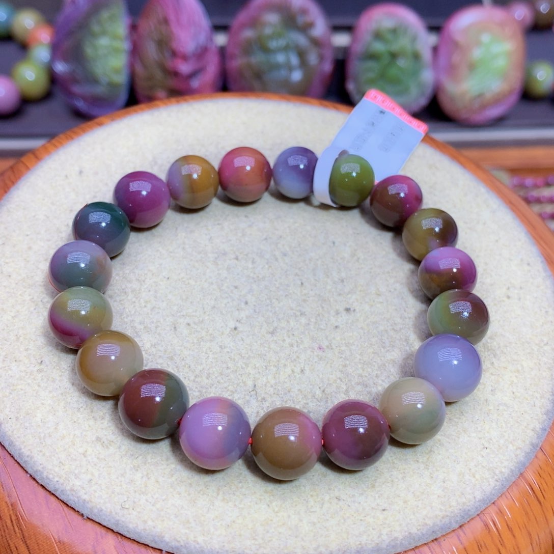 玛瑙手链未镶嵌盐源