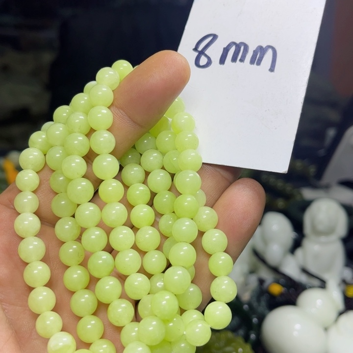 蛇纹石玉项链未镶嵌