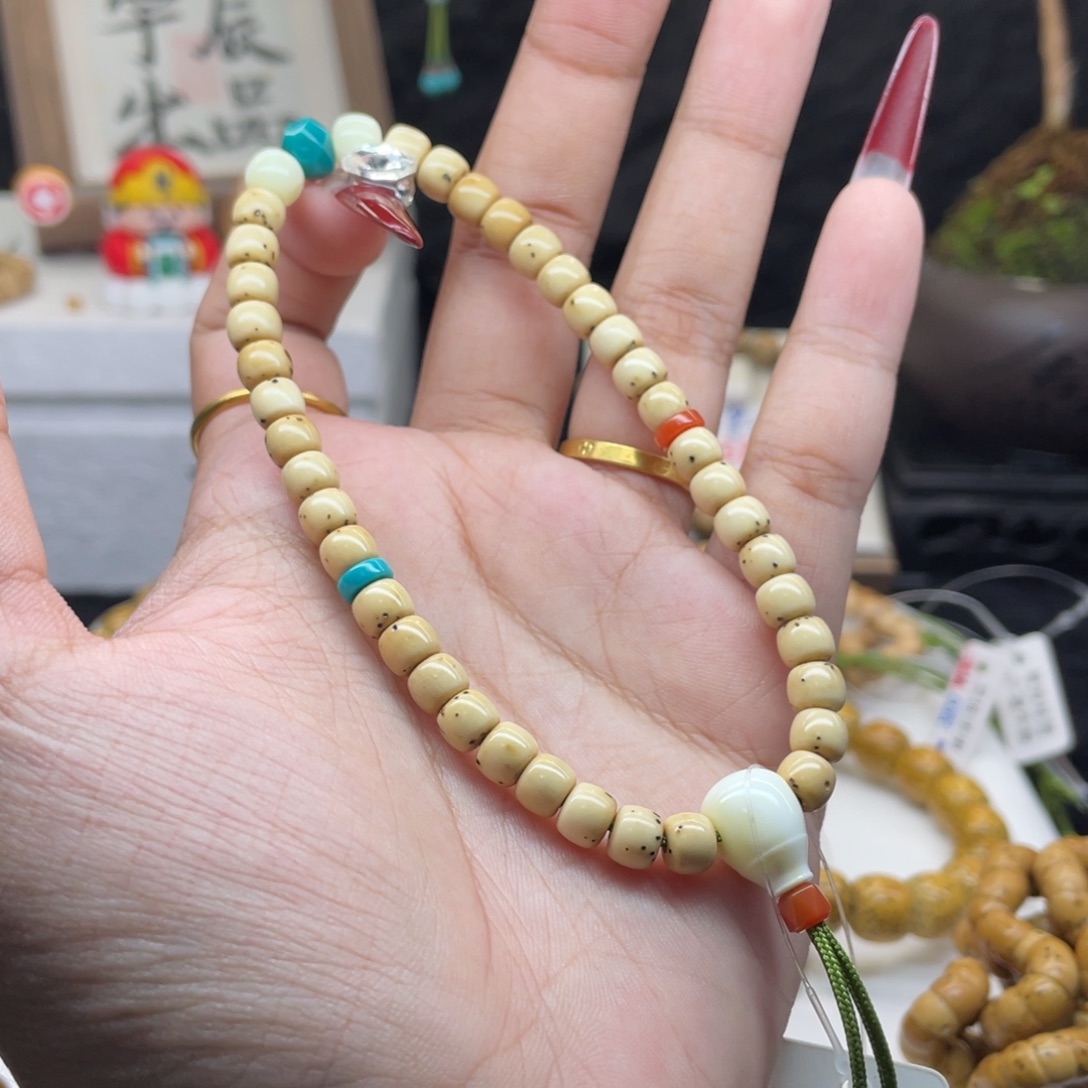 星月菩提手串A8、65找星星、素串无配饰