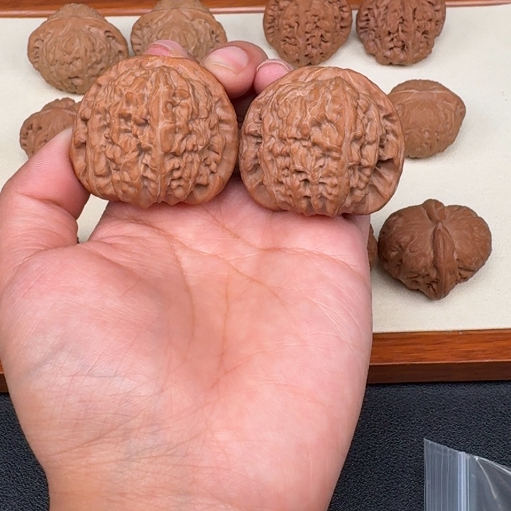 文玩核桃把件全品白狮子43