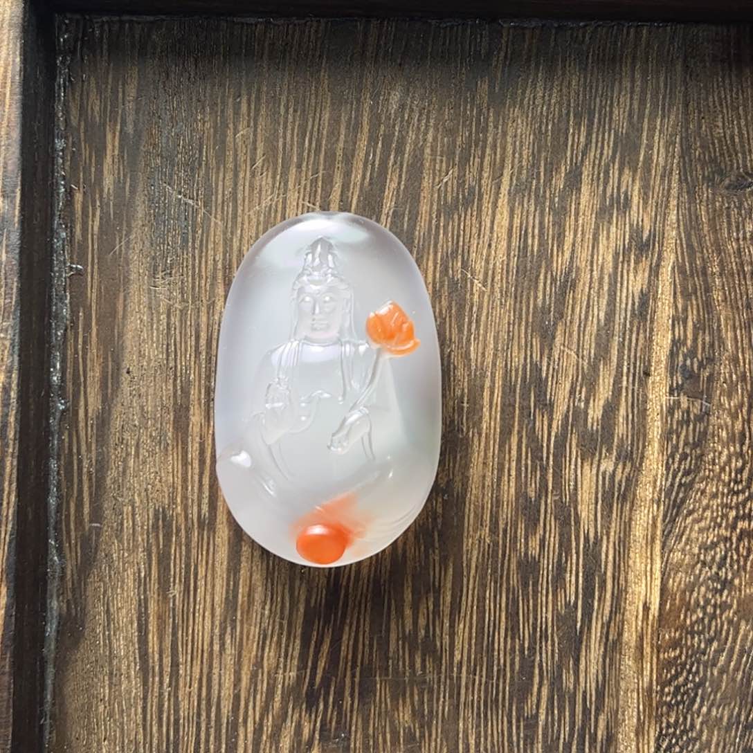 南红玛瑙吊坠(不含链)未镶嵌有****律