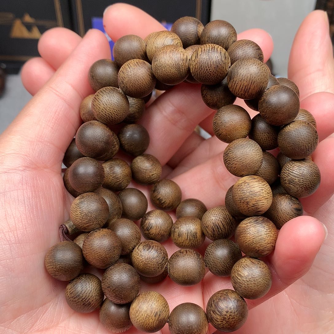 沉香手串阿*越南芽庄白棋楠