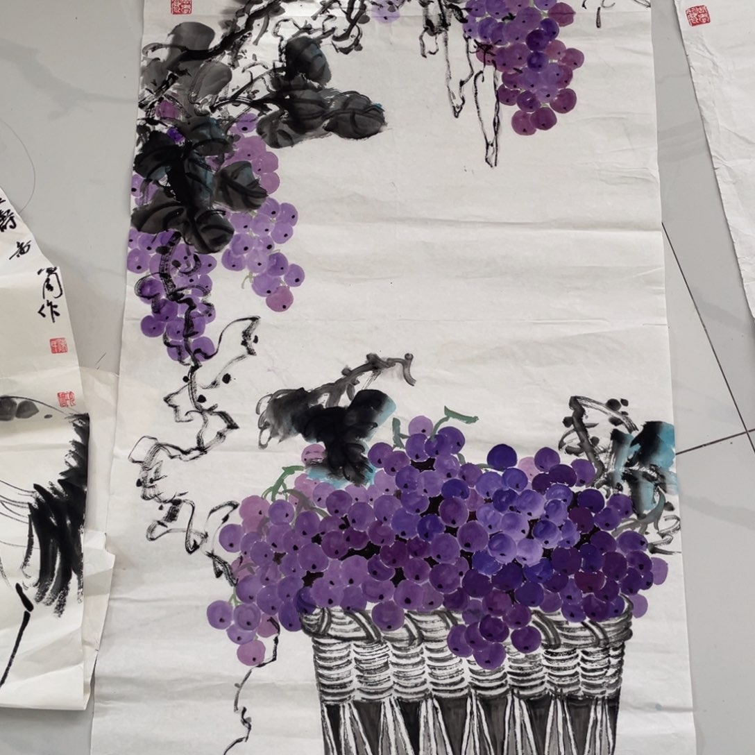 国画周爱丽老师绘画