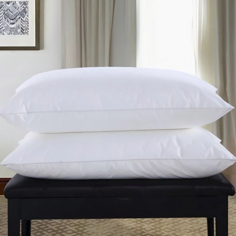 全棉枕芯酒店单人枕头舒适亲肤柔软面料高弹回弹家用宿舍48*74cm