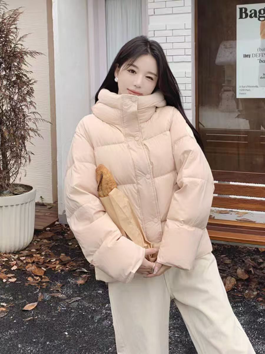 103女装外套时尚休闲百搭连帽冬季韩版棉外套