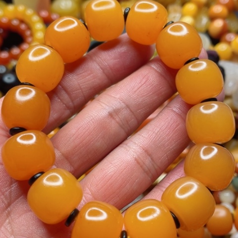 石英质玉手链合金狼*