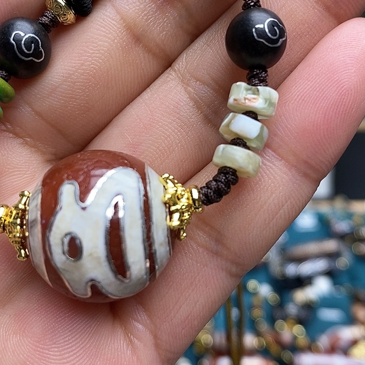 玛瑙/玉髓颈饰合金鸿*