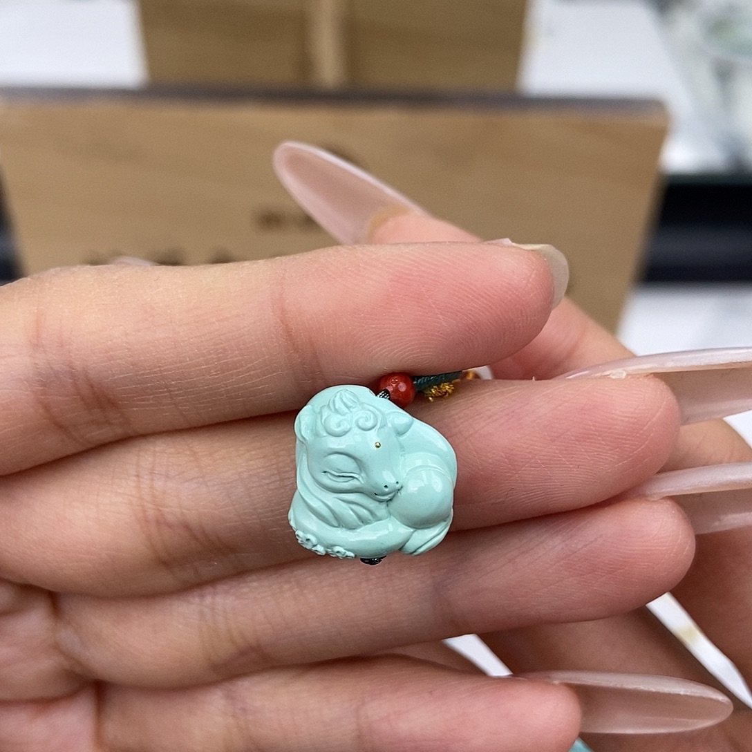 箫***子绿松石未镶嵌珠宝半成品