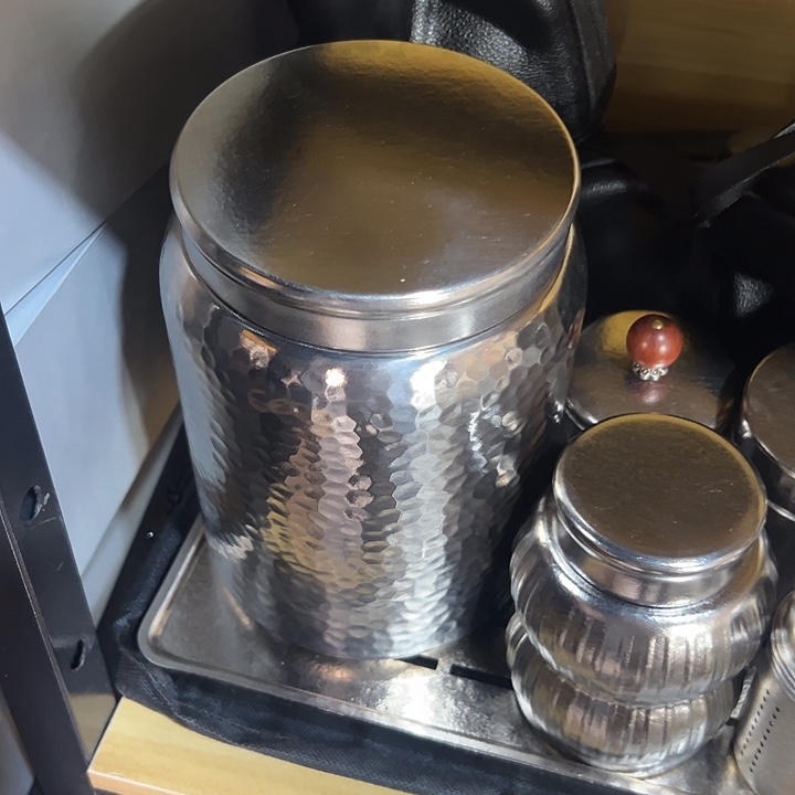 飒***姿内外纯钛纯钛茶叶罐本色