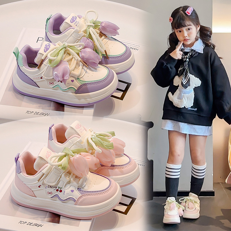 2025潮款儿童鞋子女童儿童运动鞋韩系小女孩鞋子板鞋秋冬季休闲鞋
