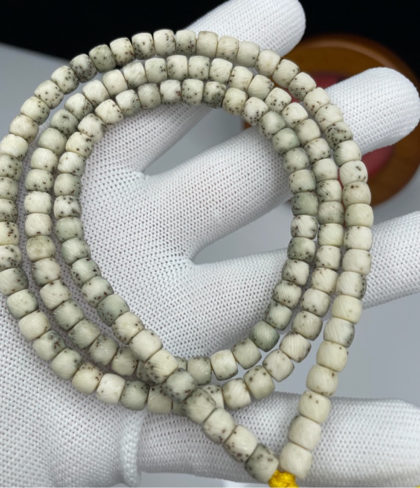 6✖️5绿包白 半壁留白拉丝108长串