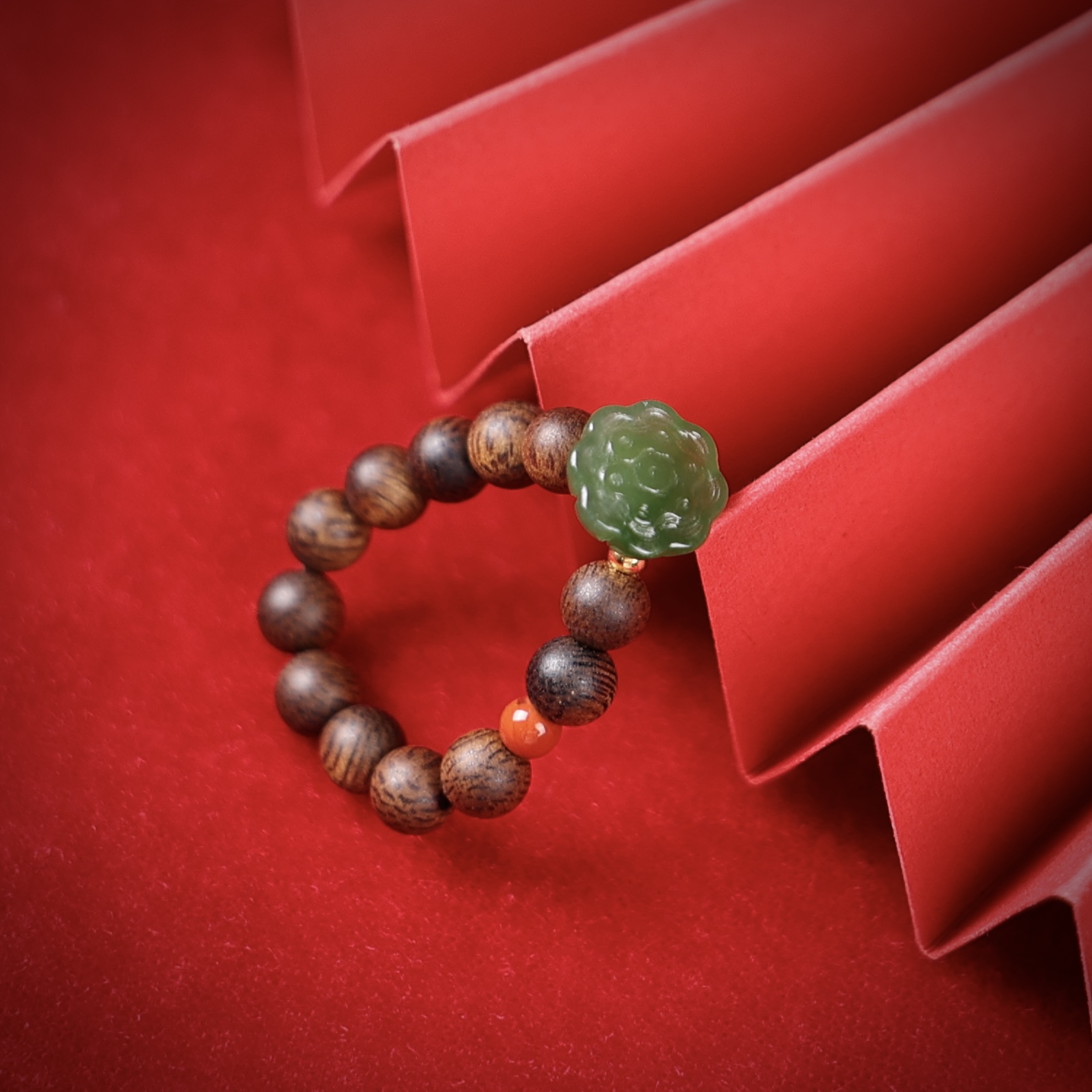 沉香沉水留疤老白棋0.4活口活圈弹力绳戒指