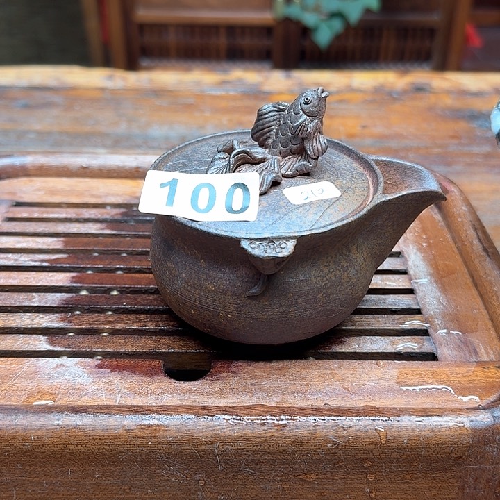 纯手工制作粗陶茶具