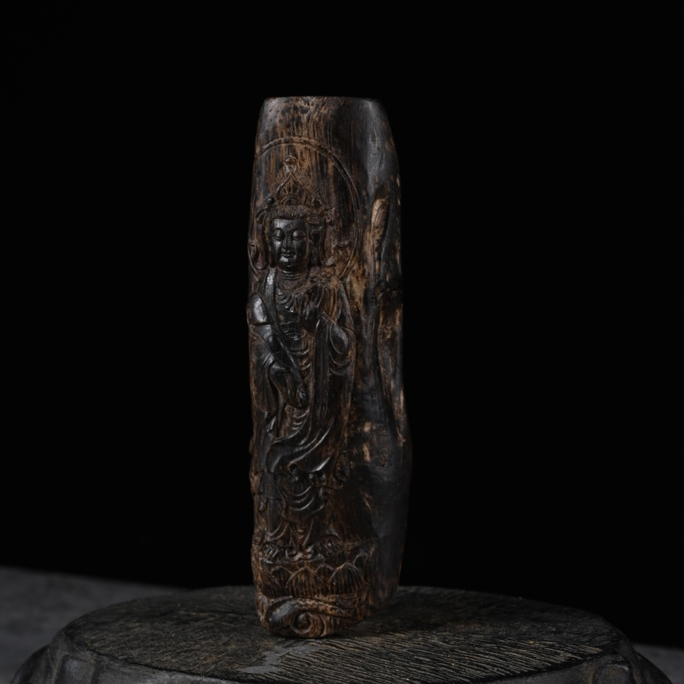 沉水级越南芽庄沉香留疤树心油雕刻20g