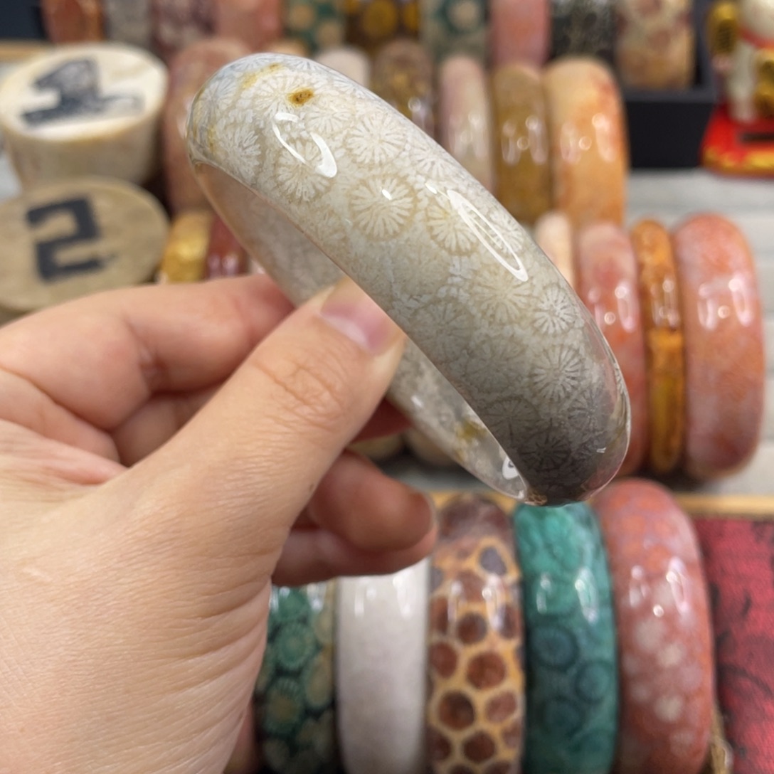 银S925镀金镶嵌手镯硅化玉