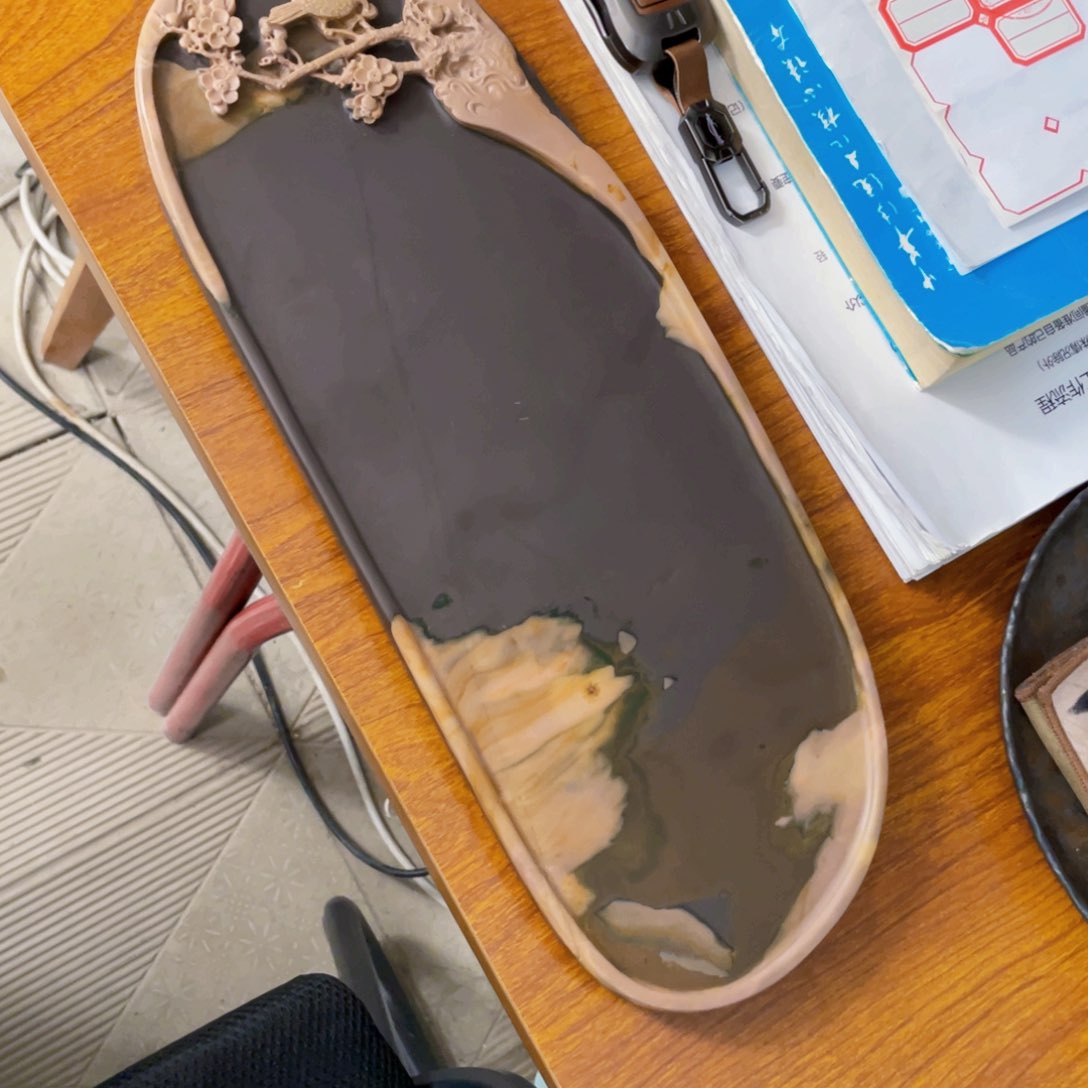 梅花干泡手工雕刻工艺