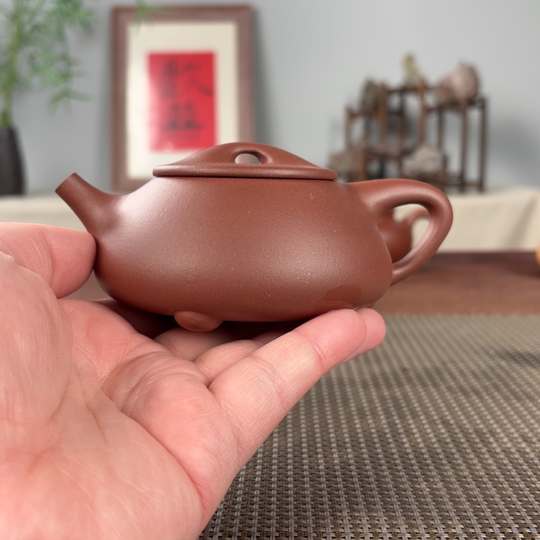 紫砂茶壶C****m微瑕黄龙山原矿紫砂壶