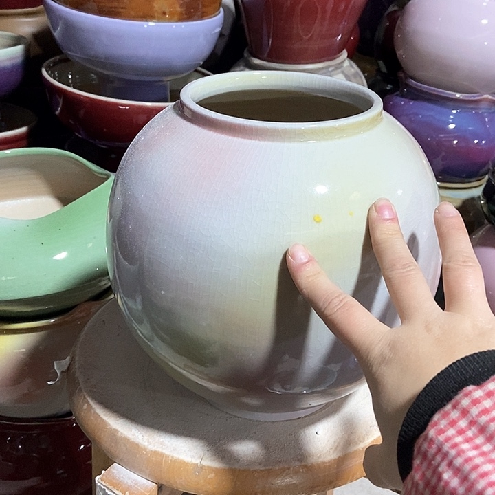 瓶口11高23无孔景德镇陶瓷满29包邮