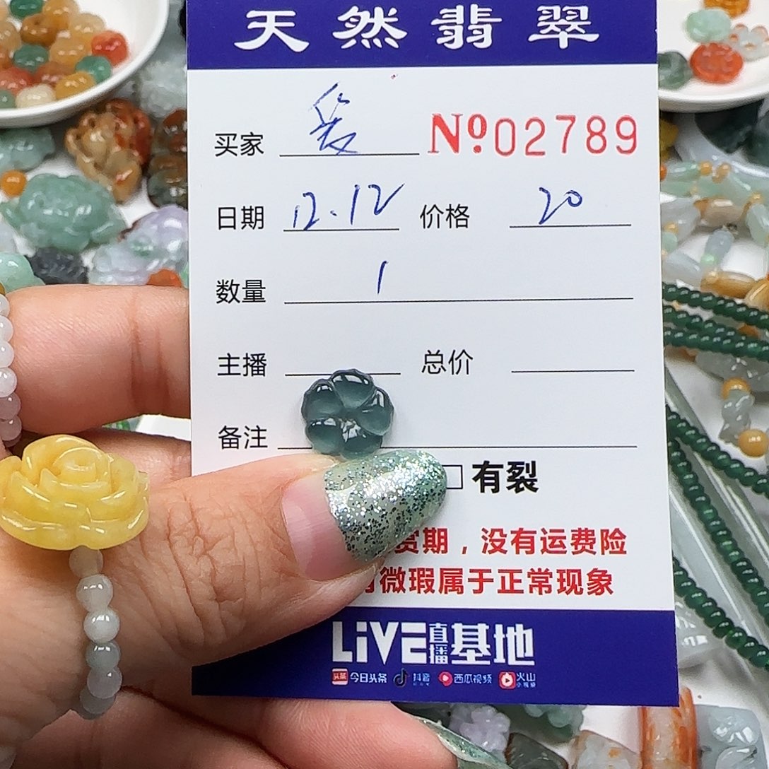 爱***子翡翠未镶嵌颈饰55