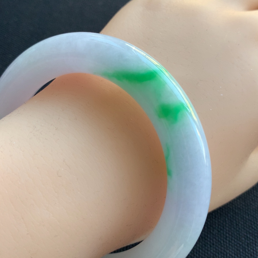 翡翠未镶嵌手镯10号