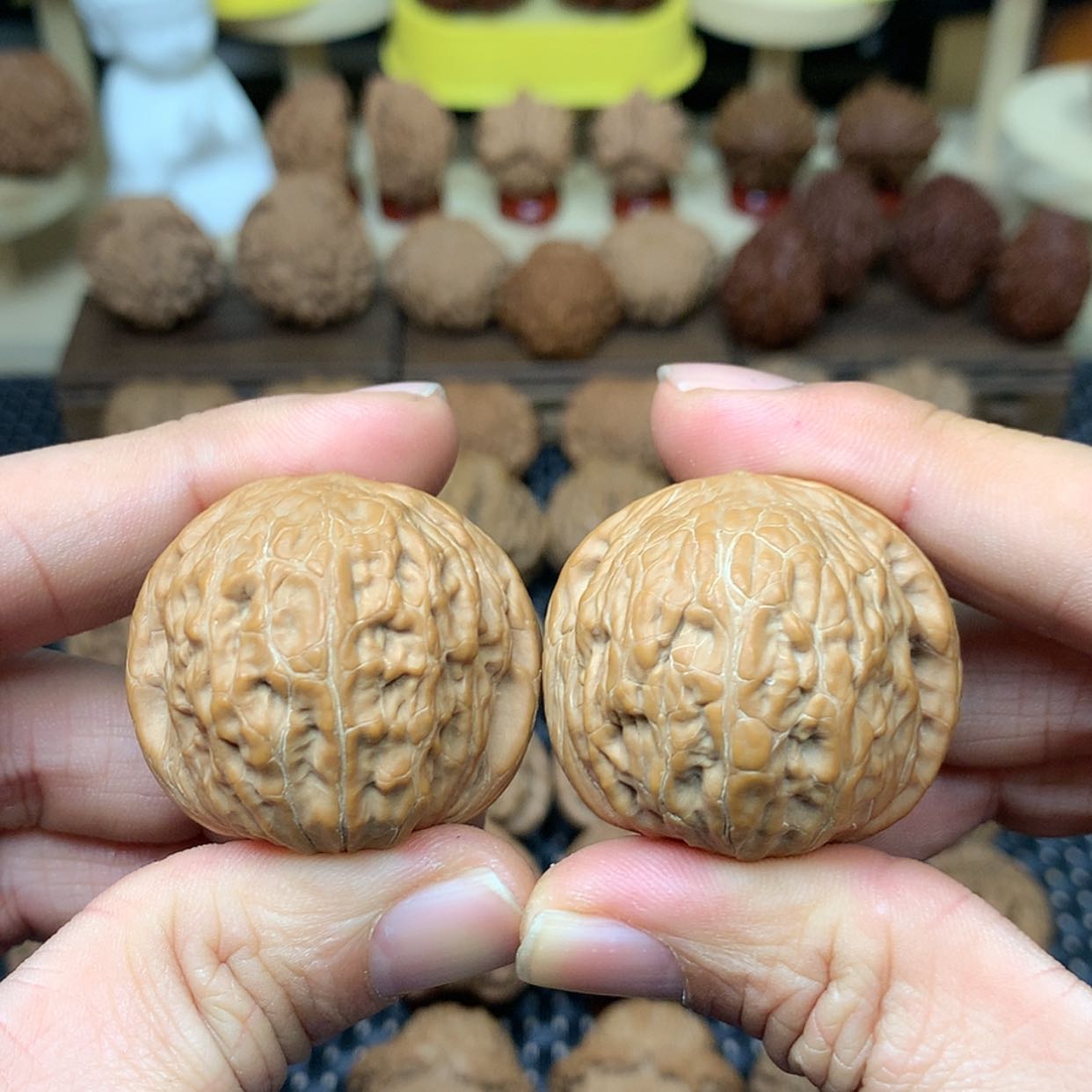 【闪购商品】文玩核桃把件全品铁锤妹妹狮子头39文玩核桃