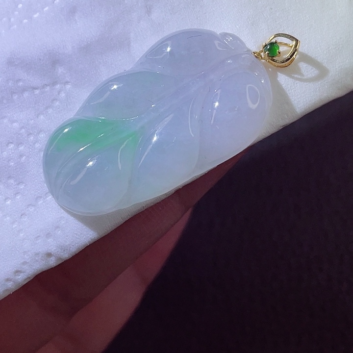 颈饰18K金镶嵌翡翠翡翠