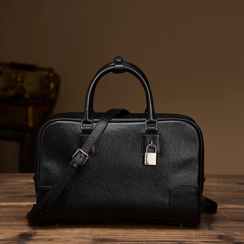 SONGZHI/松支手工头层植鞣牛皮女包手提包-12908