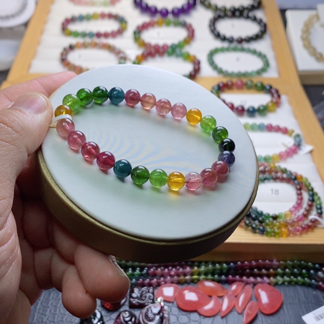 碧玺碧玺手链未镶嵌