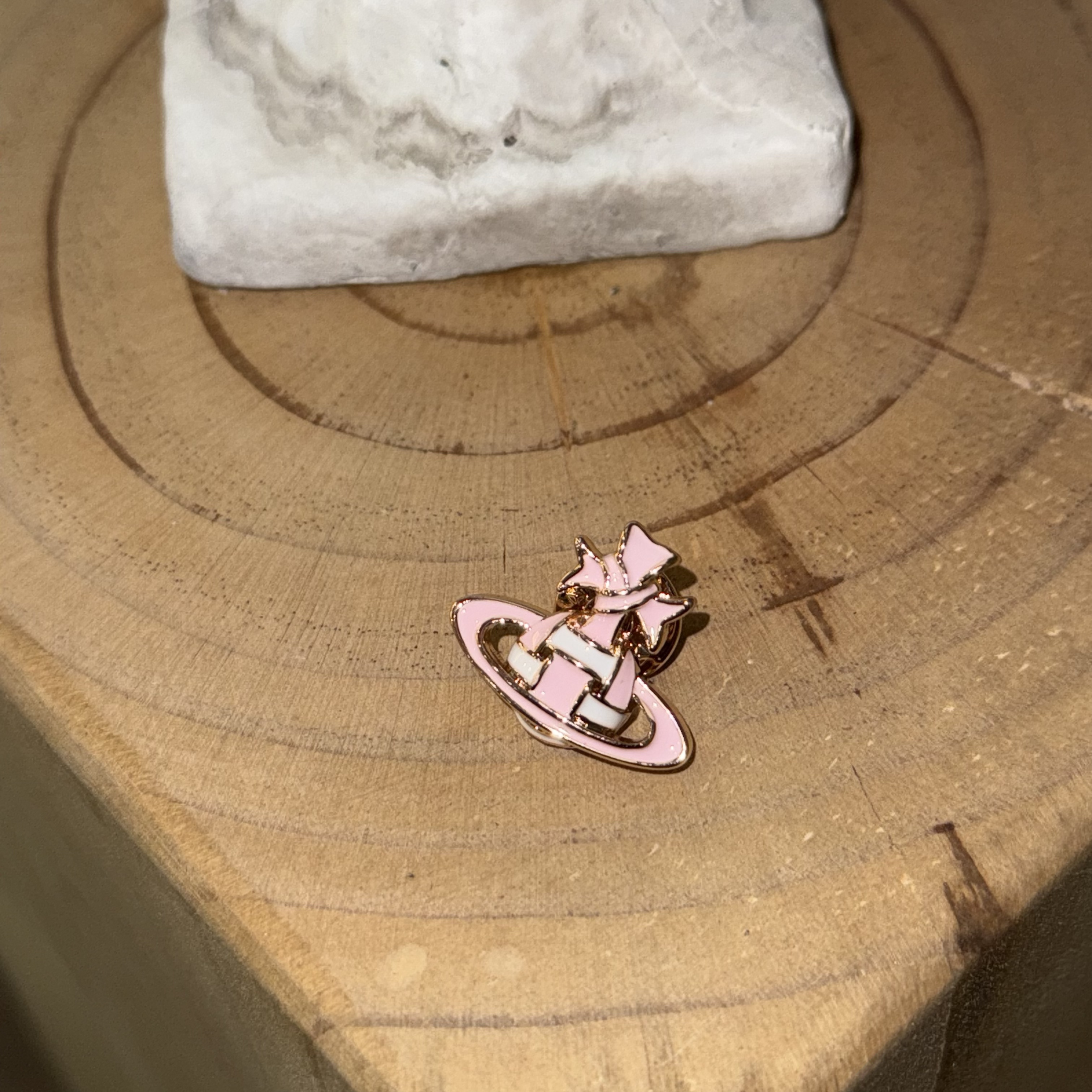 铜合金珐琅胸针 HRY0-铜合金星球珐琅简约个性胸针HRY0-1489