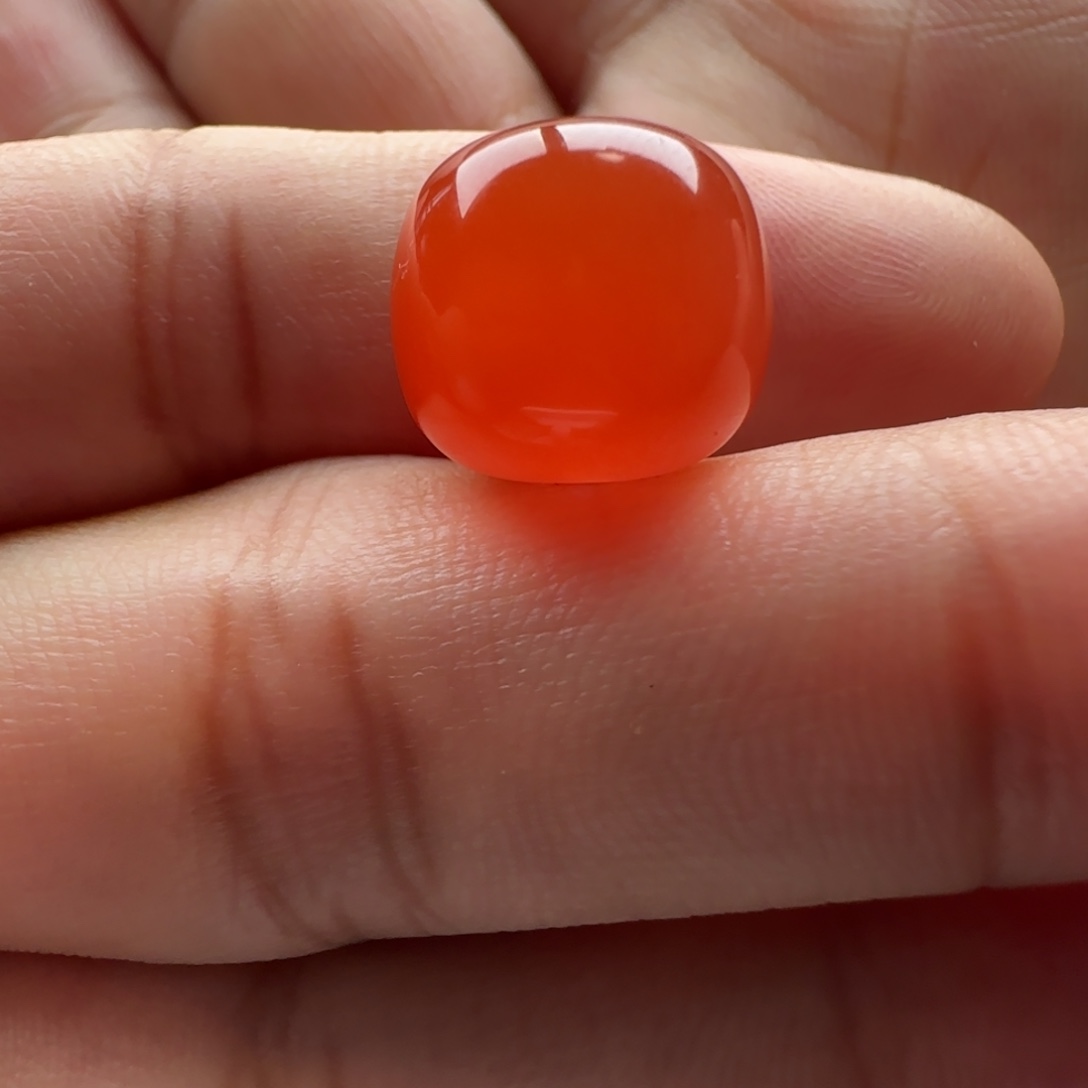 南红玛瑙未镶嵌老型12.5×11.5