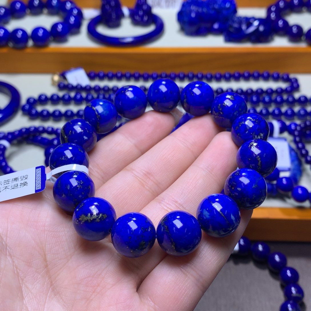 青金石手串未镶嵌14m