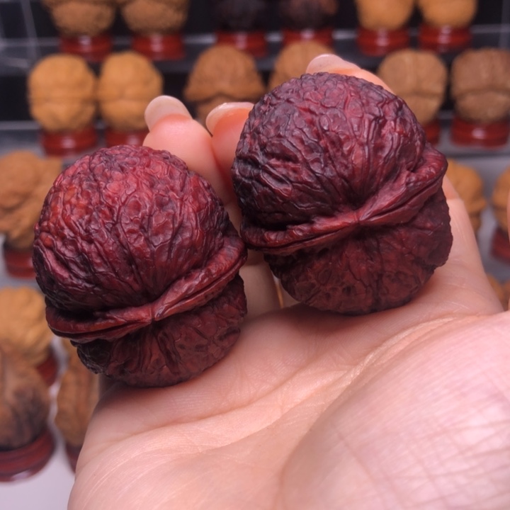 文玩核桃吊坠14擂鼓双金锤