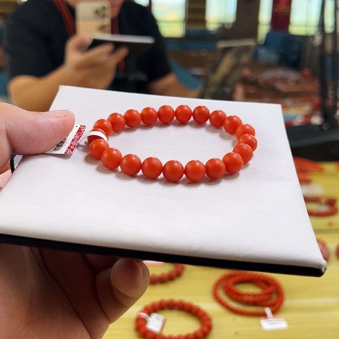 南红玛瑙未镶嵌手链