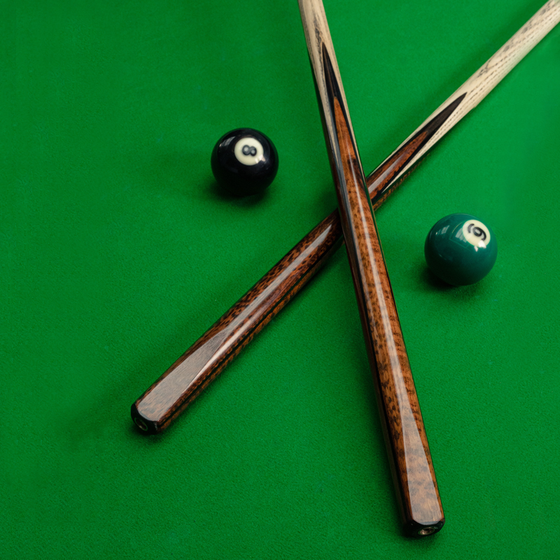 新款手工杆蛇纹木台球杆小头通杆台球杆一体小头加长后把会员杆